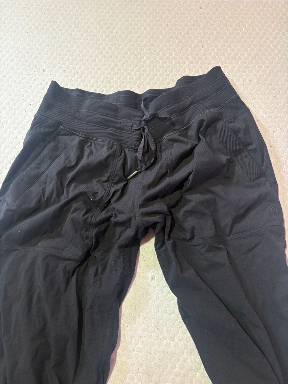 lululemon athletica Black High-Rise Drawstring joggers